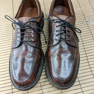Allen Edmonds "Wilbert" men's brown leather split toe Oxford dress shoes sz 8.5D